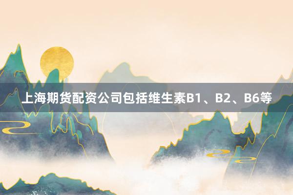 上海期货配资公司包括维生素B1、B2、B6等