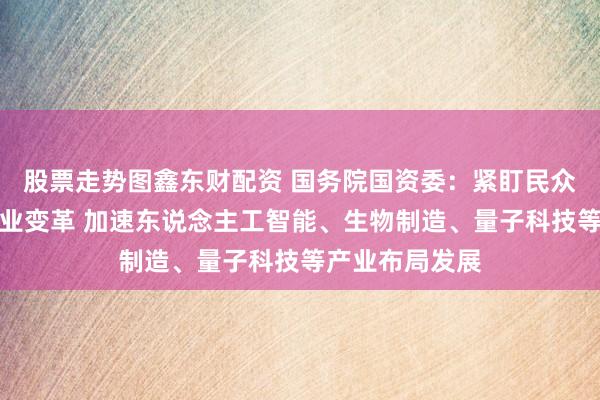 股票走势图鑫东财配资 国务院国资委:紧盯民众科技立异和产业变革 加速东说念主工智能、生物制造、量子科技等产业布局发展